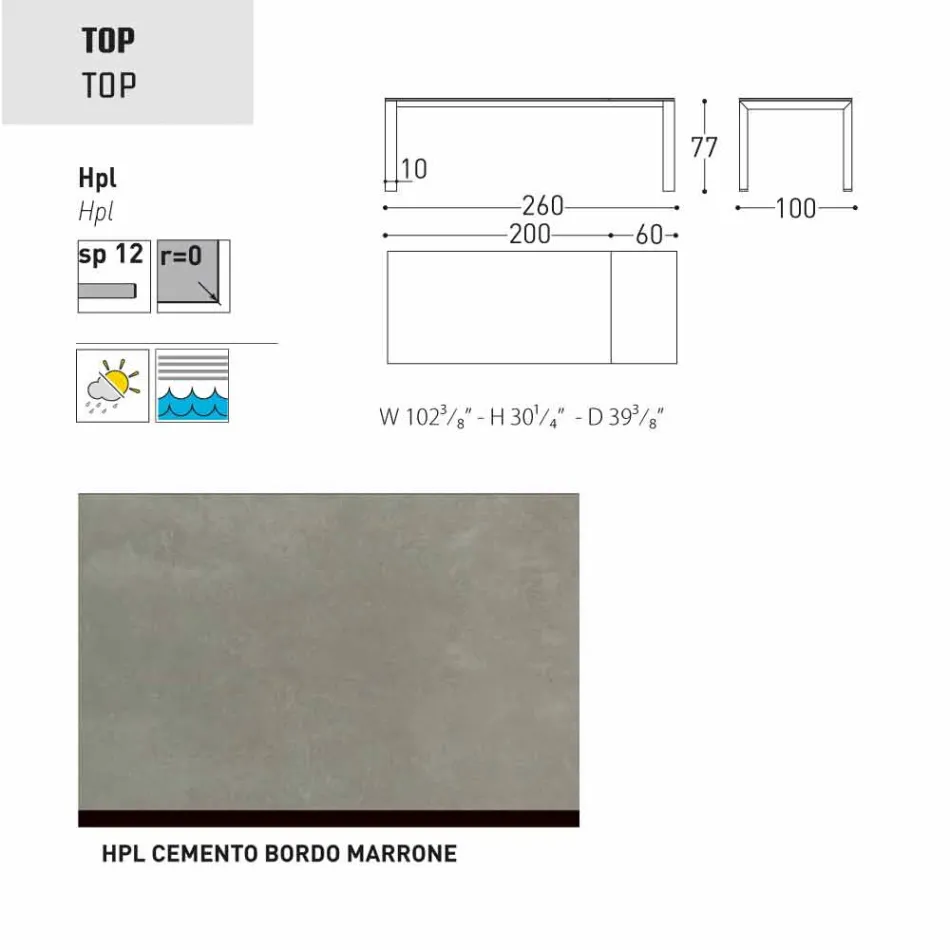 Varaschin Dolmen extending garden table, up to 380 cm Viadurini