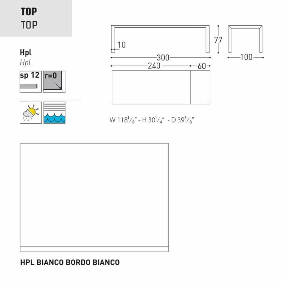 Varaschin Dolmen extending garden table, up to 380 cm Viadurini