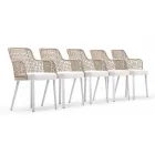 Varaschin Emma padded outdoor armchair of modern design Viadurini