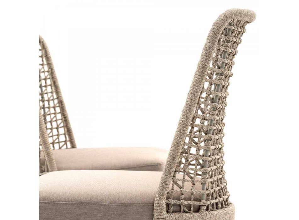 Varaschin Emma design outdoor chair in fabric and aluminum Viadurini