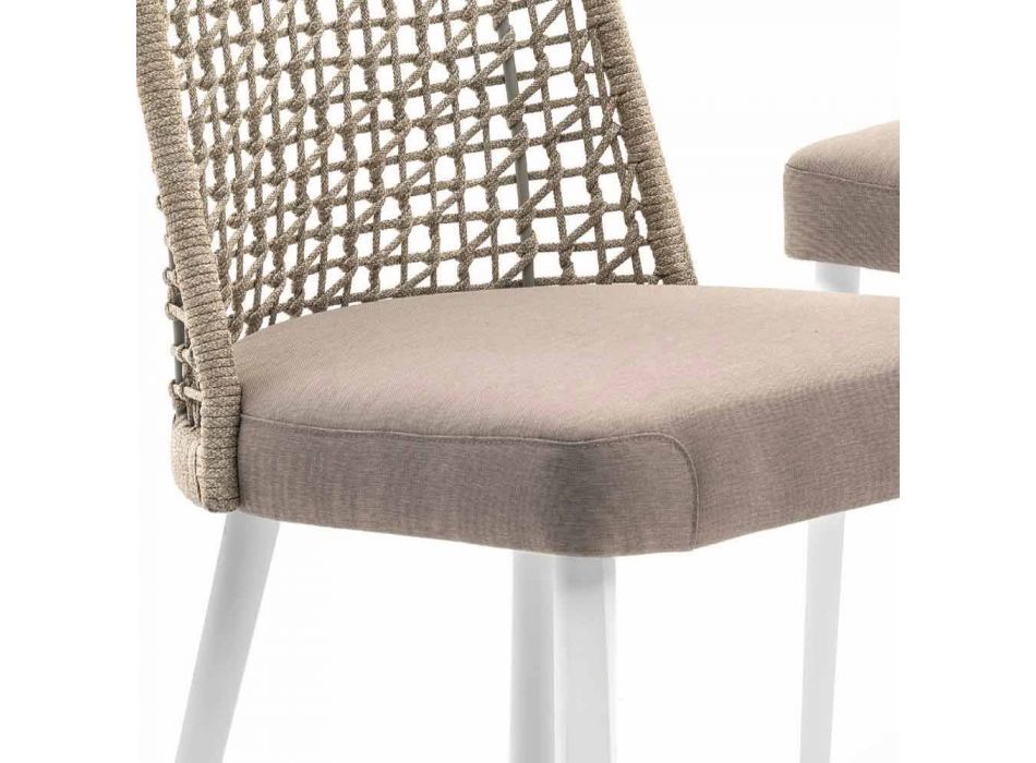 Varaschin Emma design outdoor chair in fabric and aluminum Viadurini