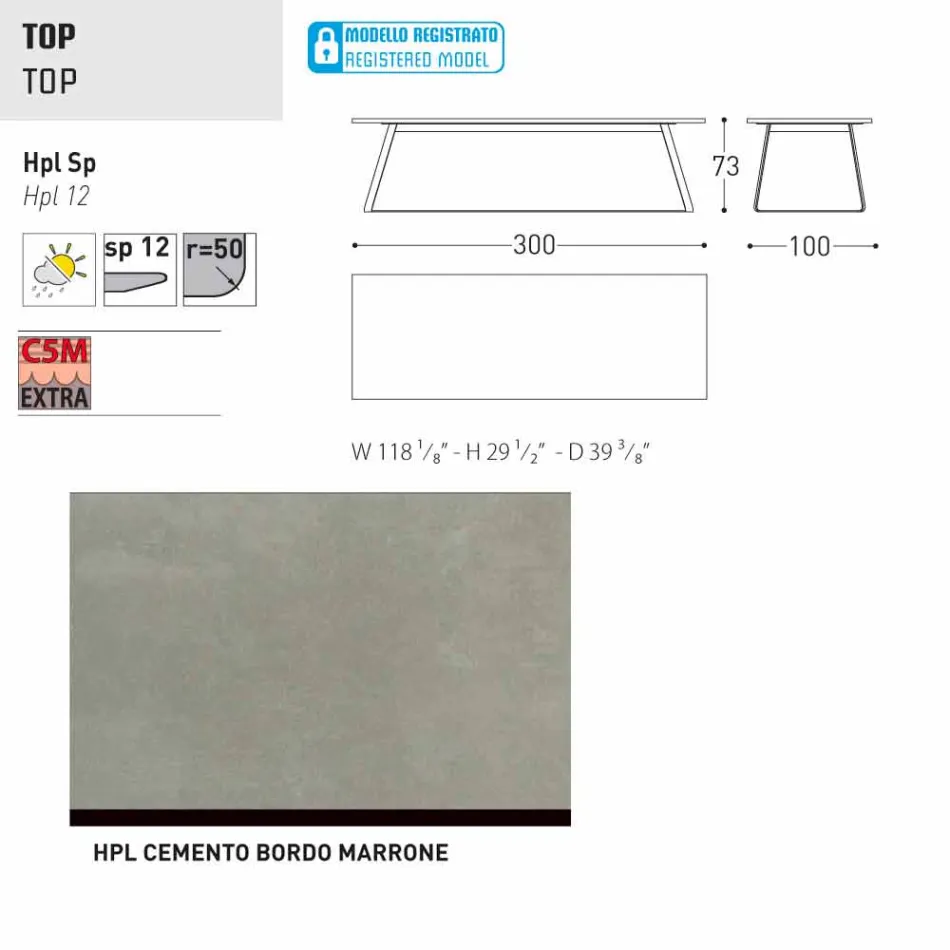 Varaschin Kolonaki modern garden table in different sizes Viadurini