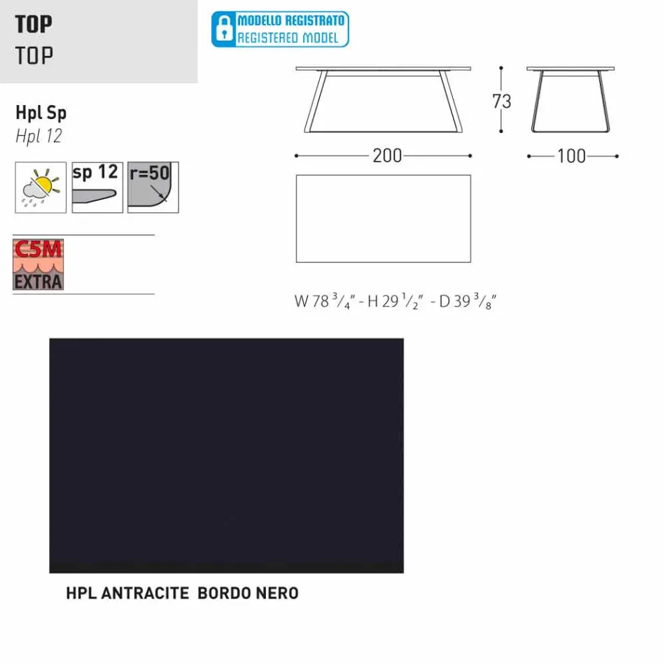 Varaschin Kolonaki modern garden table in different sizes Viadurini