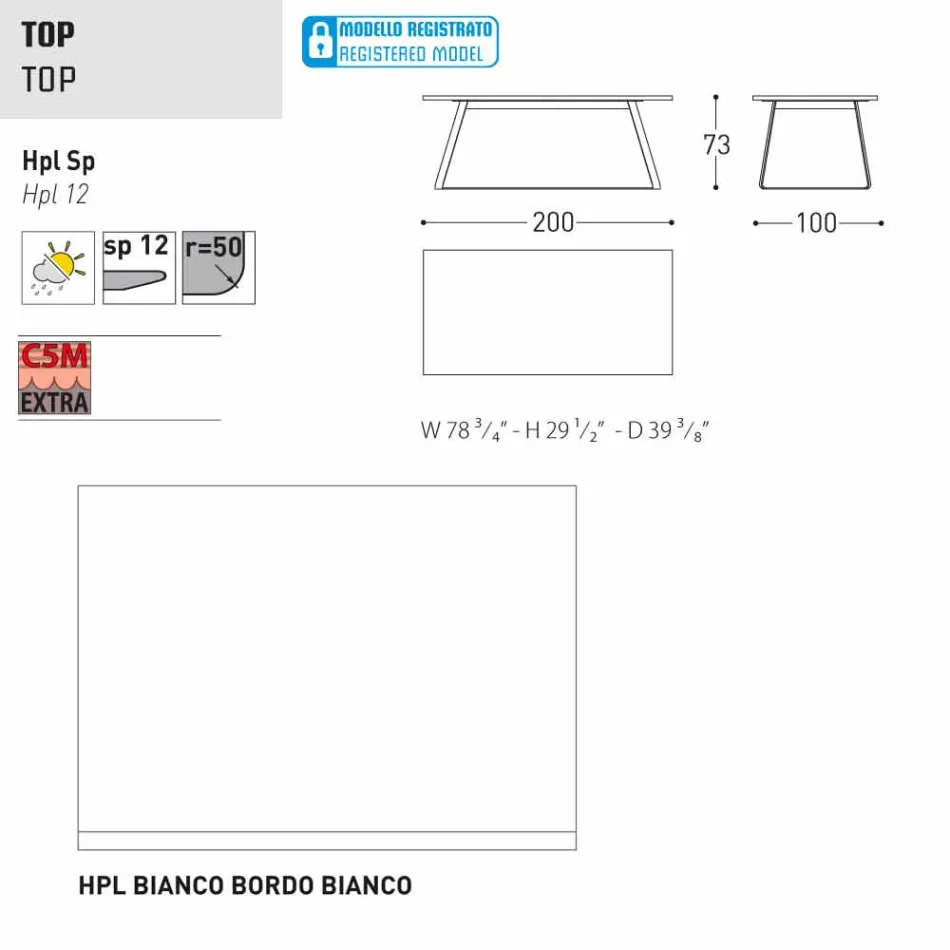 Varaschin Kolonaki modern garden table in different sizes Viadurini