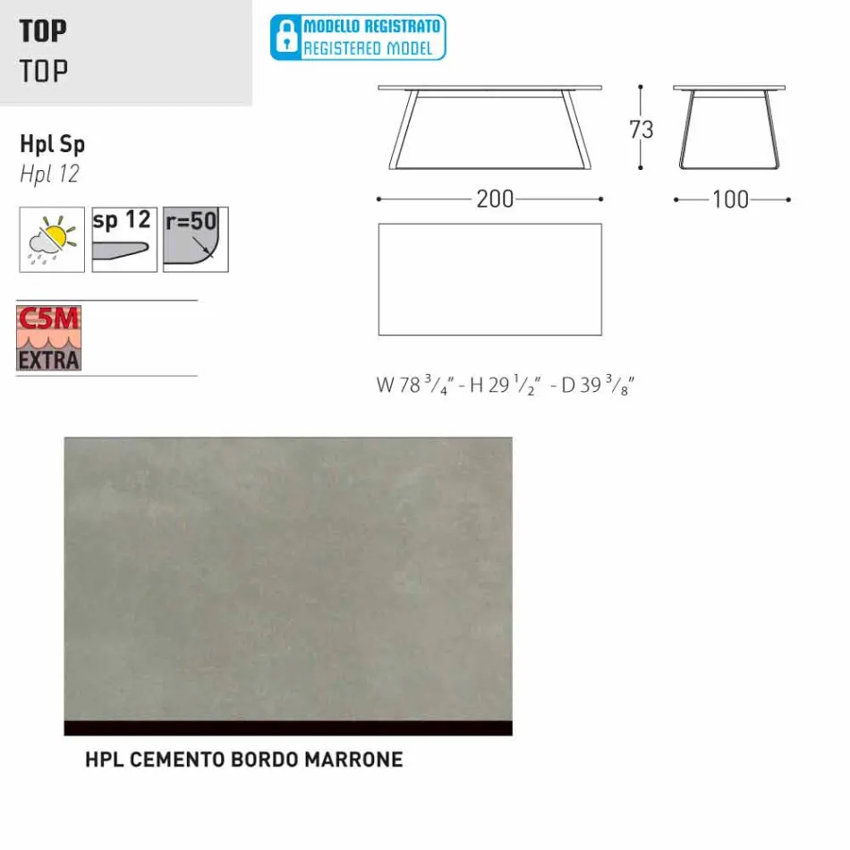 Varaschin Kolonaki modern garden table in different sizes Viadurini