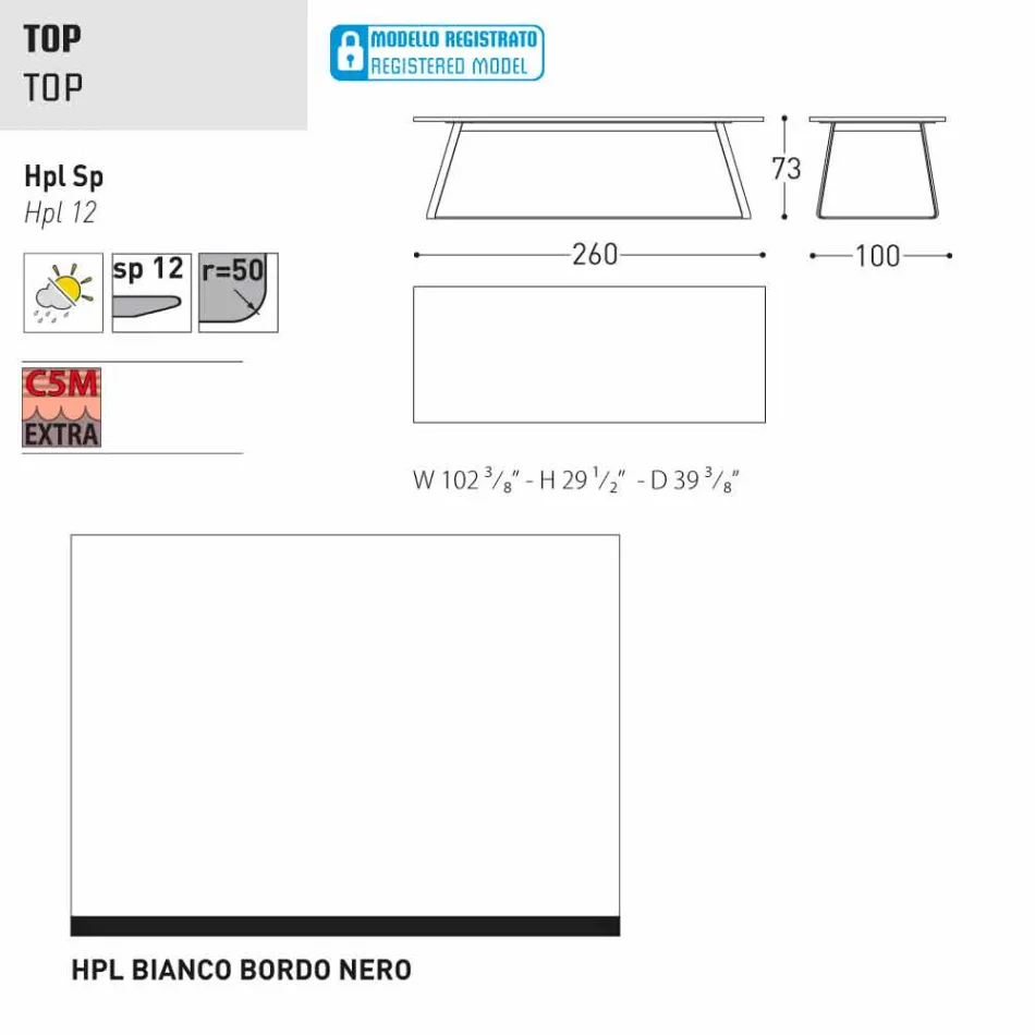Varaschin Kolonaki modern garden table in different sizes Viadurini