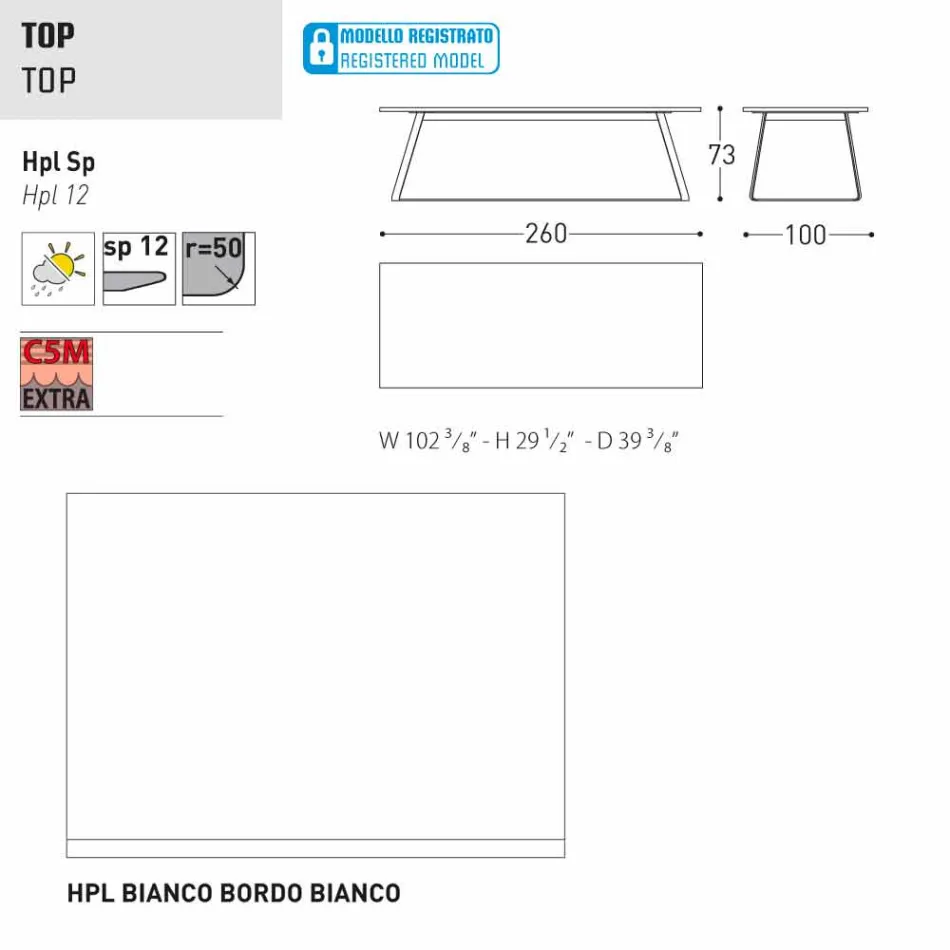 Varaschin Kolonaki modern garden table in different sizes Viadurini
