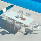 Varaschin Kolonaki modern garden table in different sizes Viadurini