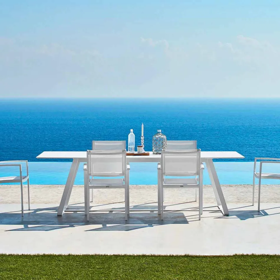 Varaschin Kolonaki modern garden table in different sizes Viadurini