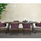 Varaschin Kolonaki modern garden table in different sizes Viadurini