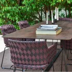 Varaschin Kolonaki modern garden table in different sizes Viadurini