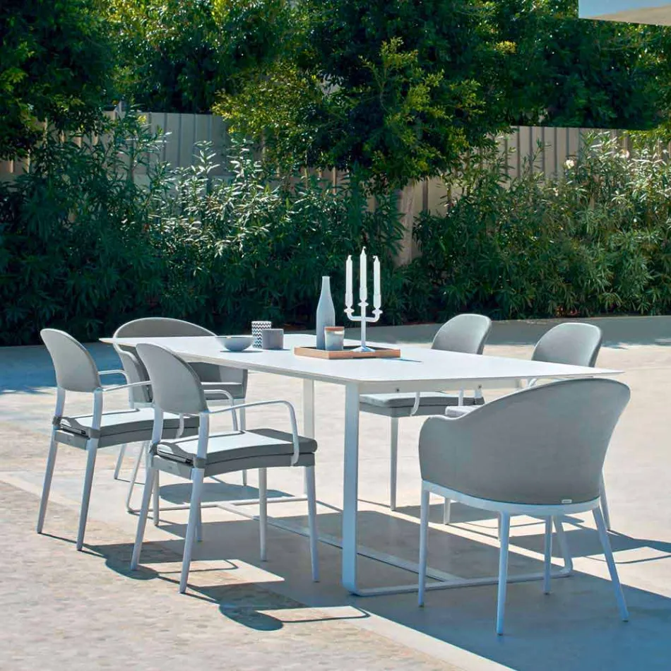 Varaschin Kolonaki modern garden table in different sizes Viadurini