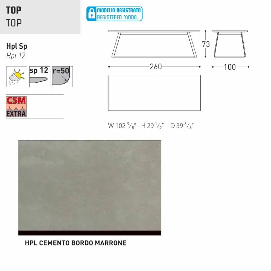 Varaschin Kolonaki modern garden table in different sizes Viadurini