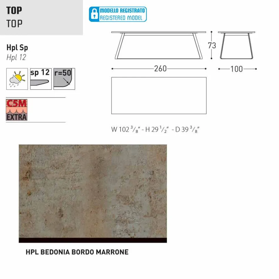 Varaschin Kolonaki modern garden table in different sizes Viadurini