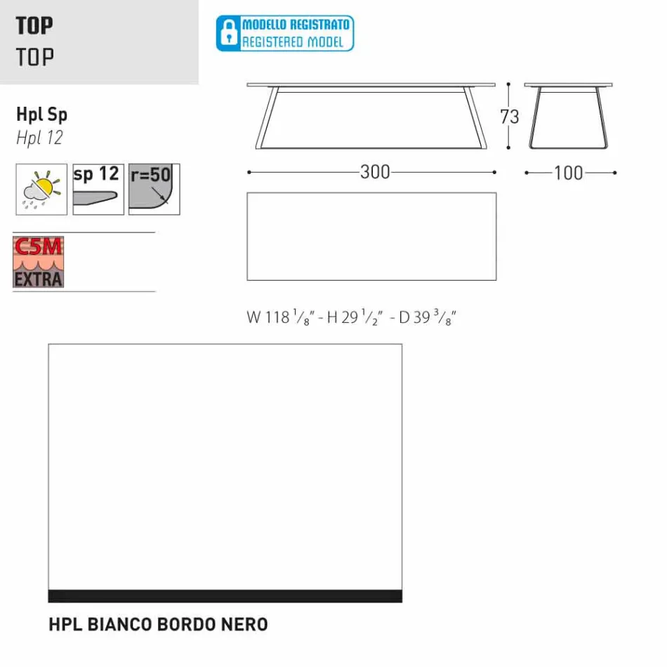 Varaschin Kolonaki modern garden table in different sizes Viadurini