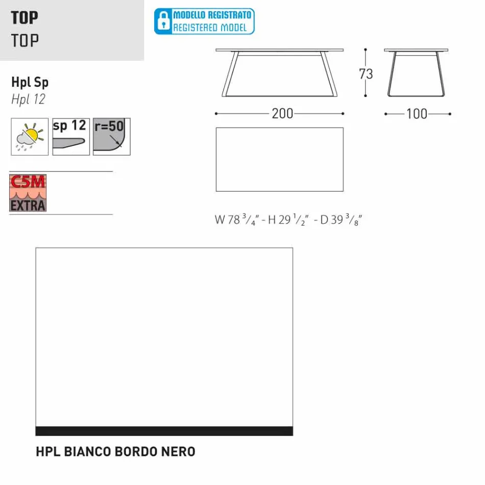 Varaschin Kolonaki modern garden table in different sizes Viadurini