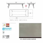 Varaschin Link extending garden table with teak legs, H65 cm Viadurini