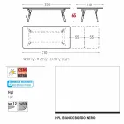 Varaschin Link extending garden table with teak legs, H65 cm Viadurini