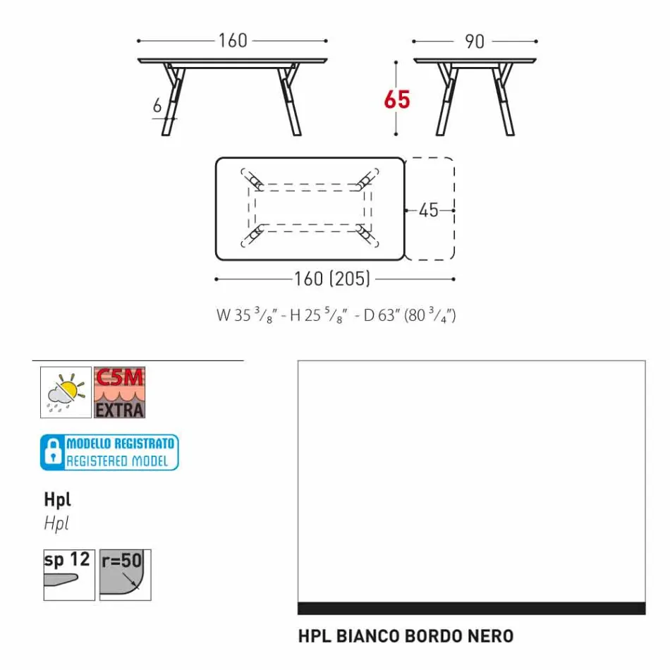 Varaschin Link extending garden table with teak legs, H65 cm Viadurini