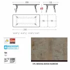 Varaschin Link extending garden table H 65 cm, up to 350 cm Viadurini