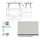 Varaschin Link modern design extendable garden table, H 73.2 cm Viadurini