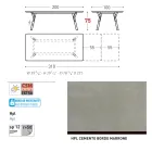 Varaschin Link modern design extendable garden table, H 73.2 cm Viadurini