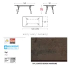 Varaschin Link modern design extendable garden table, H 73.2 cm Viadurini