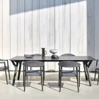 Varaschin Link modern design extendable garden table, H 73.2 cm Viadurini