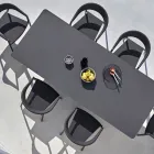 Varaschin Link modern design extendable garden table, H 73.2 cm Viadurini