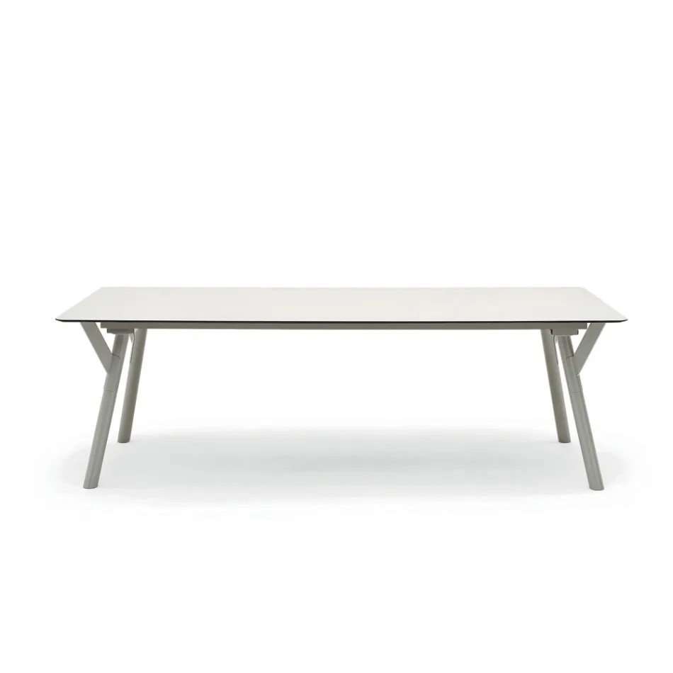 Varaschin Link modern design extendable garden table, H 73.2 cm Viadurini