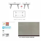 Varaschin Link outdoor dining table or interior H 65 cm Viadurini