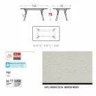 Varaschin Link garden or indoor dining table H 75 cm Viadurini