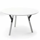 Varaschin Link round outdoor table / interior design, H 65 cm Viadurini