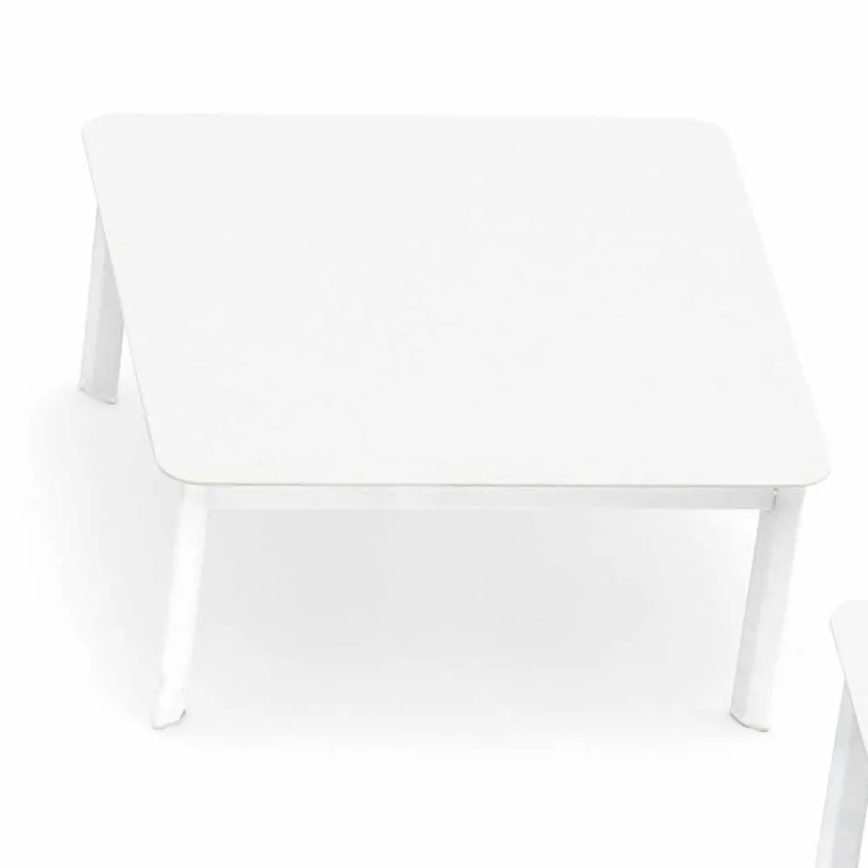 Varaschin System design outdoor coffee table in painted aluminum Viadurini