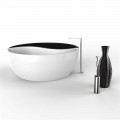 Modern design Solid Surface bathtub Bath Tao, made in Italy