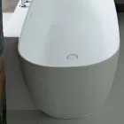 Modern Style White Design Freestanding Bathtub - Lipperiavas1 Viadurini