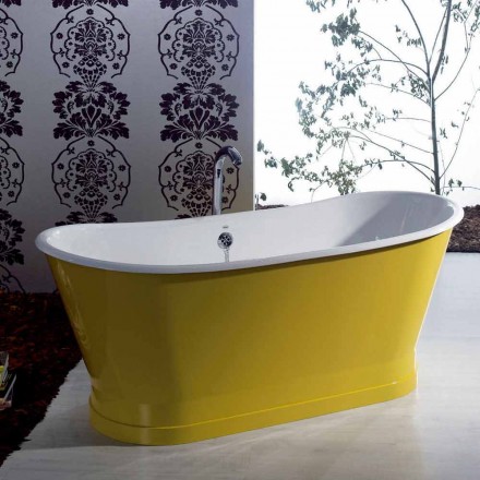 Bathtub freestanding colored iron modern design Betty Viadurini