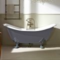 Vintage Freestanding Bathtub with Feet, in Cast Iron - Nadine