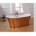 Vintage externally copper-plated cast iron bathtub Henry