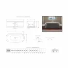 Bathtub enameled cast iron and painted Ashley Viadurini