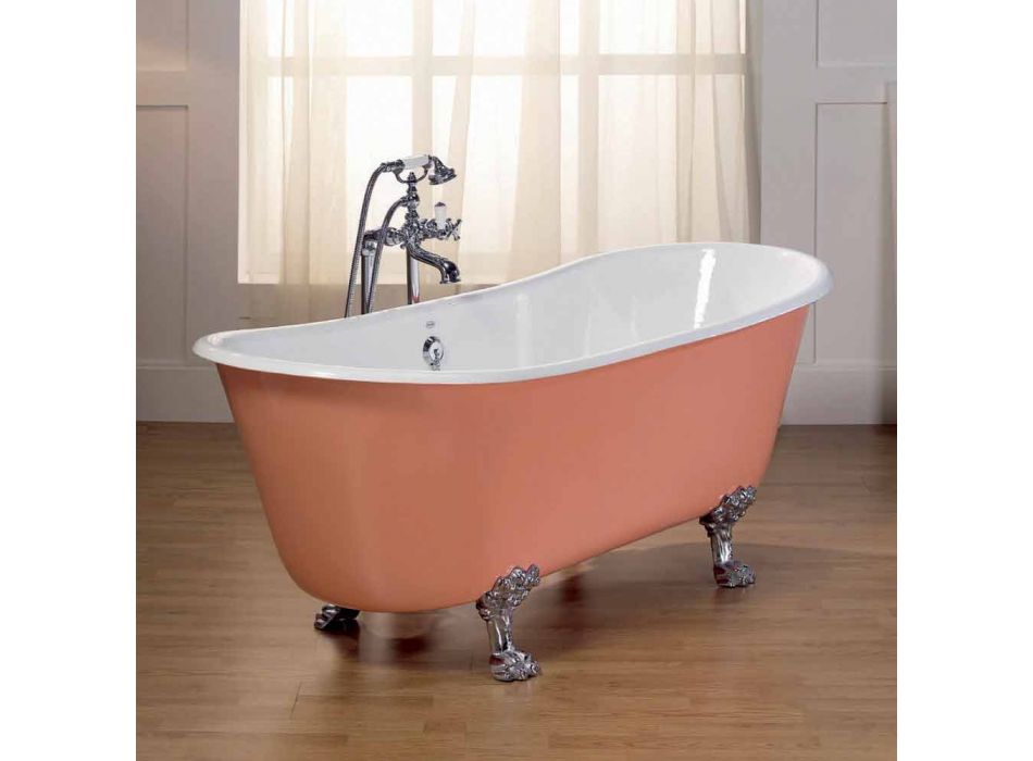 bathtub in cast iron with Melissa feet Viadurini