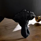 Vintage Freestanding Bathtub with Cast Iron Feet, Made in Italy - Naima Viadurini