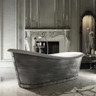 Modern design freestanding resin bathtub made in Italy, Furtei Viadurini