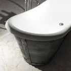 Modern design freestanding resin bathtub made in Italy, Furtei Viadurini