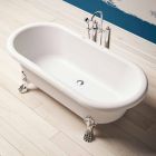 Design Free Standing Bath, Feet in Chrome Finish - Free Viadurini