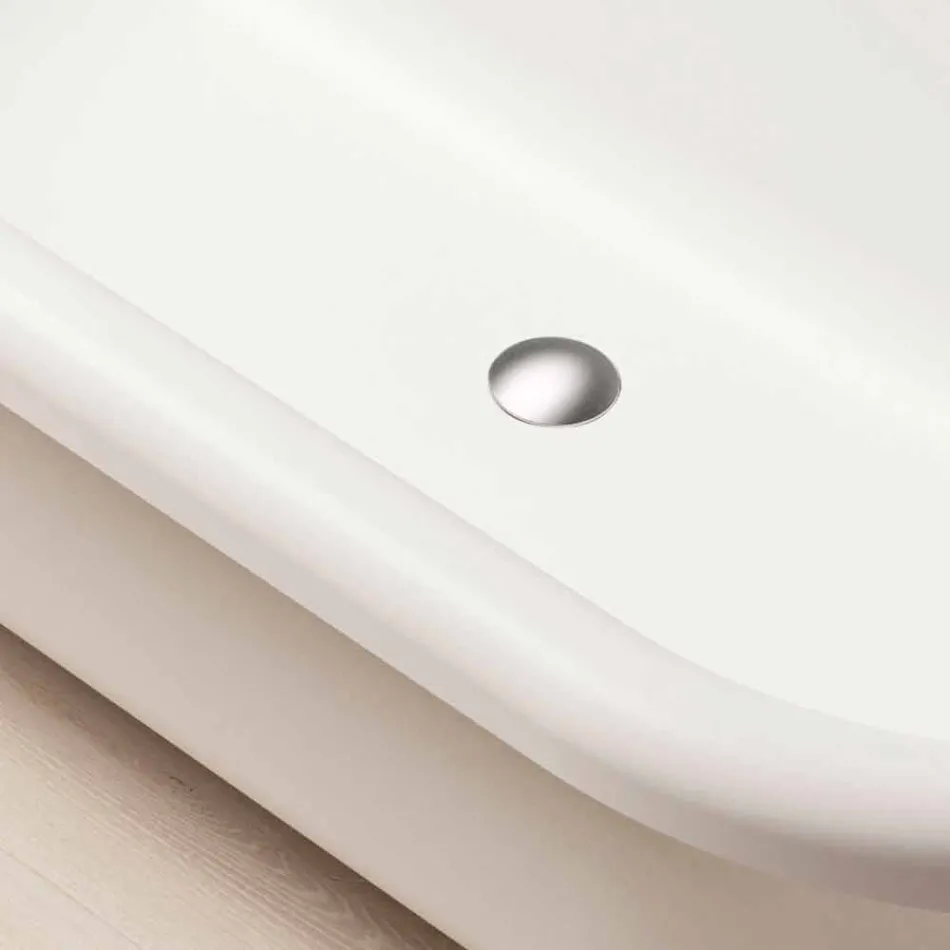 Design Free Standing Bath, Feet in Chrome Finish - Free Viadurini