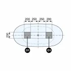 Free Standing Tub, Made in Italy, in Solid Surface - Flow Viadurini