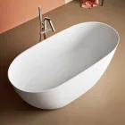 Free Standing Tub, Made in Italy, in Solid Surface - Flow Viadurini