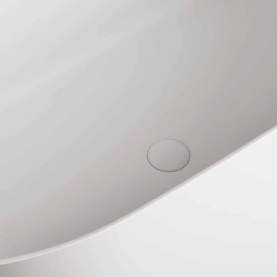 Free Standing Tub, Made in Italy, in Solid Surface - Flow Viadurini