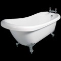Modern design freestanding bathtub in white acrylic Dawn 1700x750mm